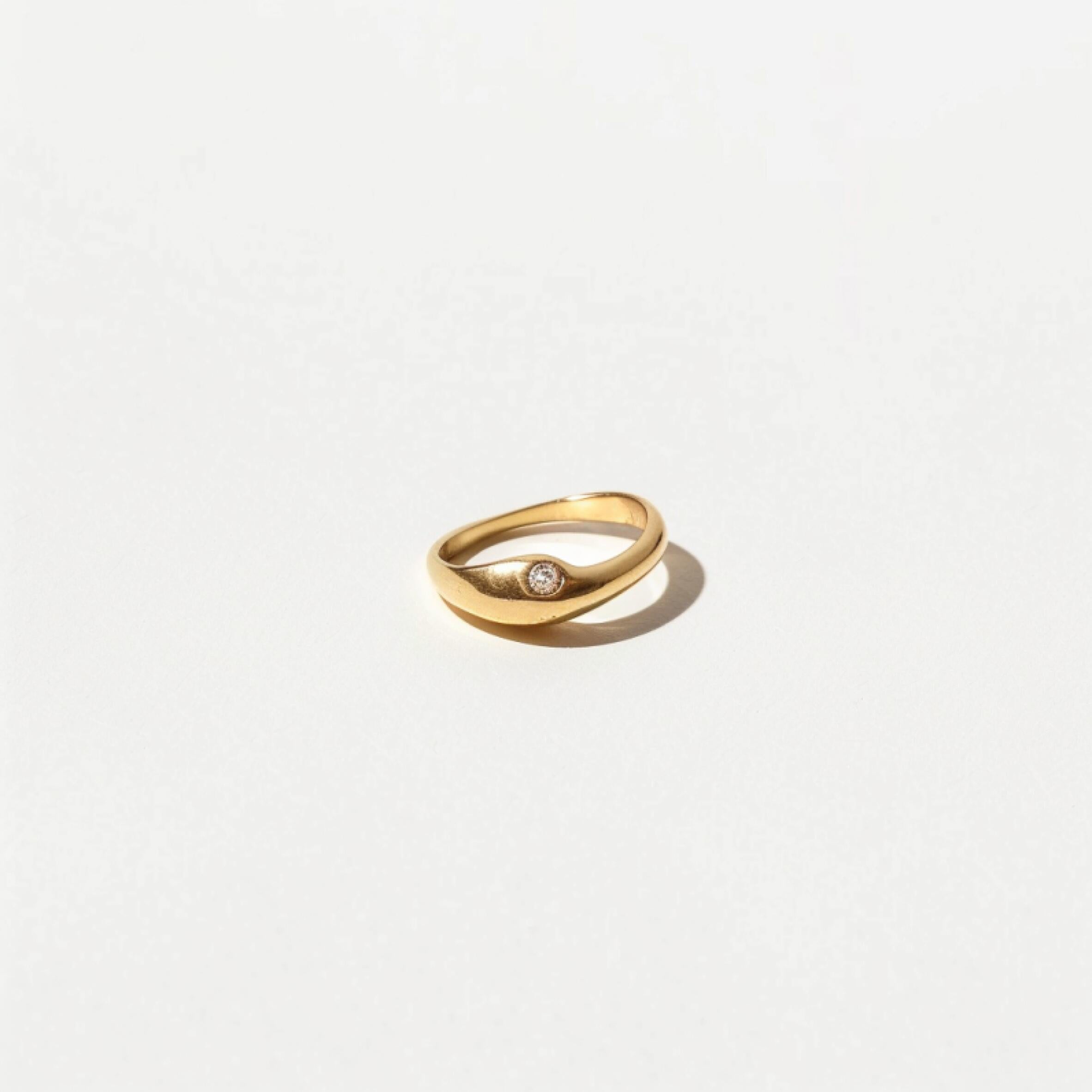 Anillo minimalista 24k